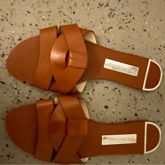 Zara brown sandals size 7.5 - Picture 4 of 5